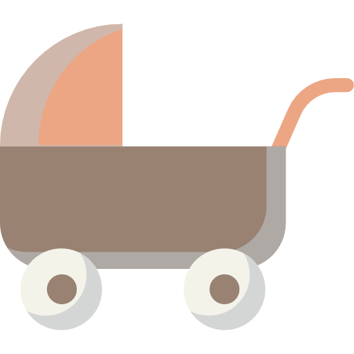 carrito de bebé icono gratis