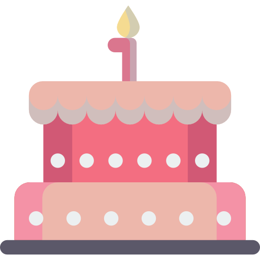 Birthday cake with candle Symbol of celebration Doodle cartoon Hand - stock  vector 2132973 | Crushpixel