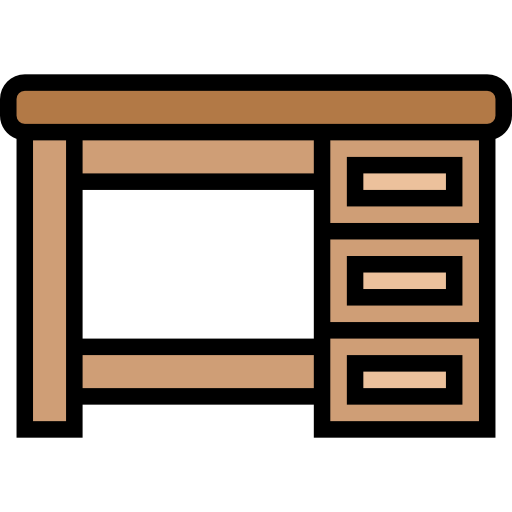 Desk - free icon