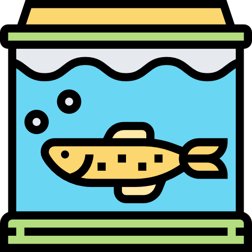 Fish tank Meticulous Lineal Color icon