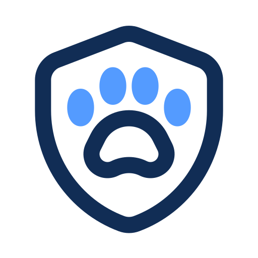 seguro para mascotas icono gratis