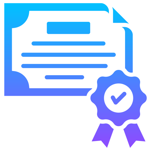 certificación icono gratis