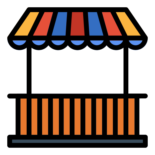 puesto de comida icono gratis