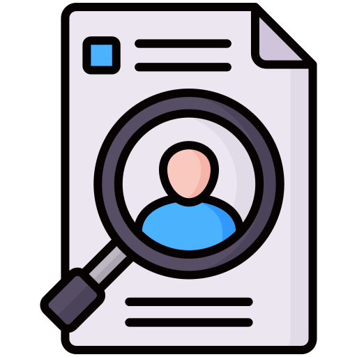 búsqueda de talento icono gratis