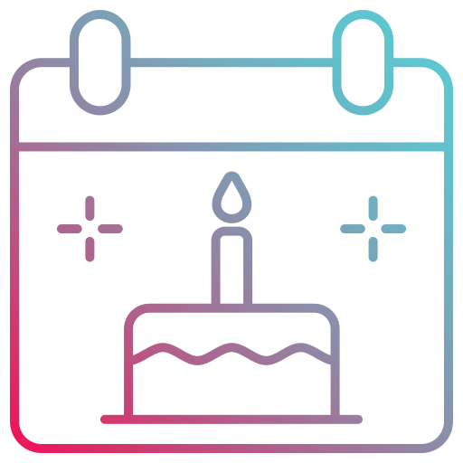 anniversaire Icône gratuit
