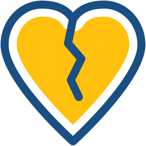 Broken heart free icon Broken heart free icon