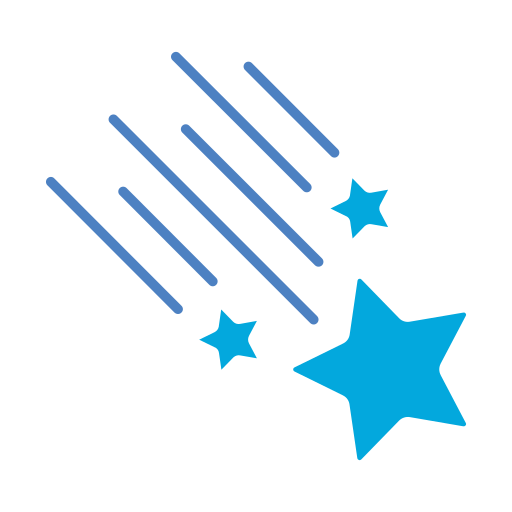 estrellas fugaces icono gratis