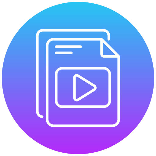 archivos de video icono gratis