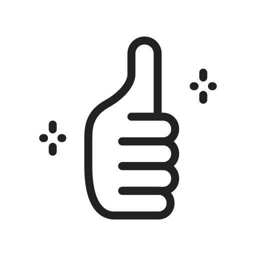 Большие пальцы бесплатно иконка