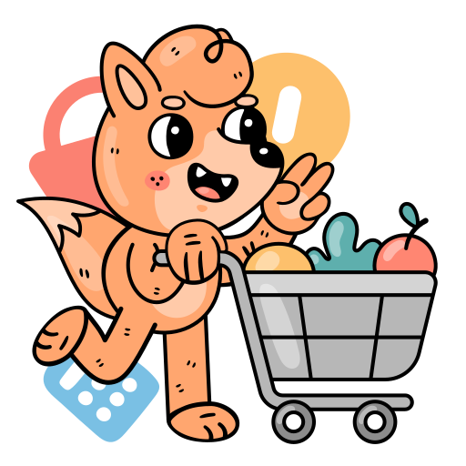 Shopping free sticker Shopping free sticker