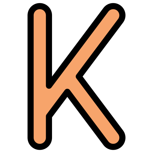 Letter k - Free education icons