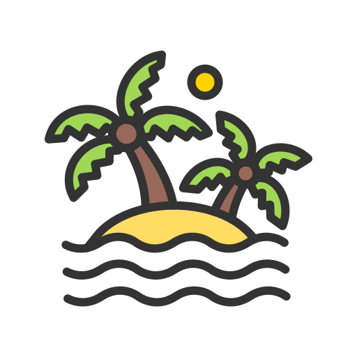 ilha grátis ícone ilha grátis ícone