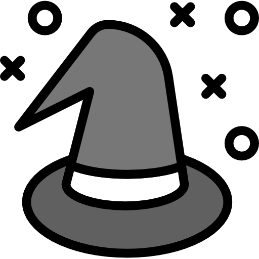 sombrero de bruja icono gratis