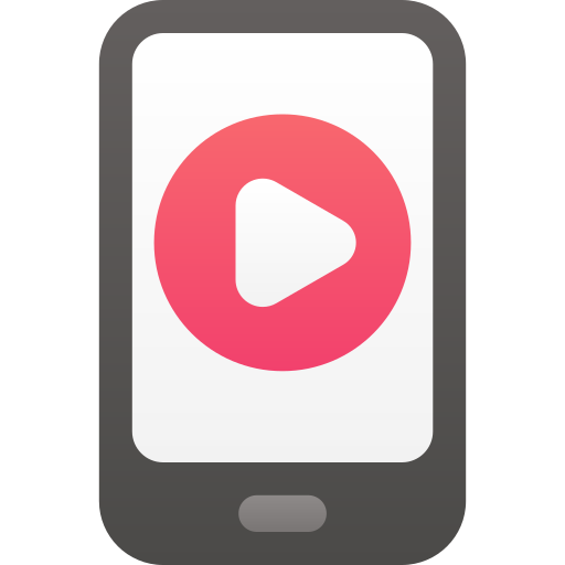 vídeo móvil icono gratis