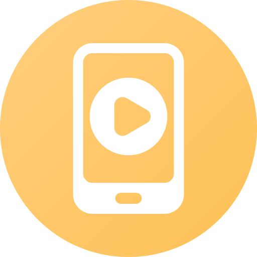vídeo móvil icono gratis