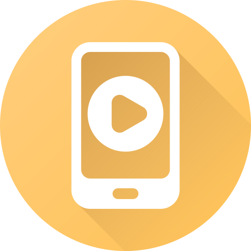 vídeo móvil icono gratis