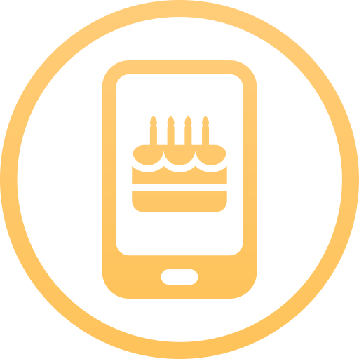 pastel de cumpleaños icono gratis