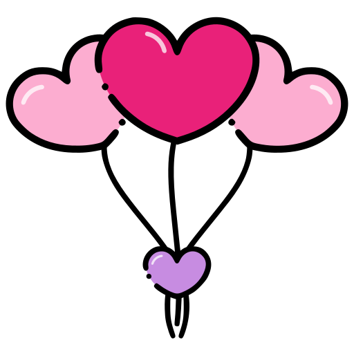 Сердце из воздушных шаров бесплатно иконка Сердце из воздушных шаров бесплатно иконка