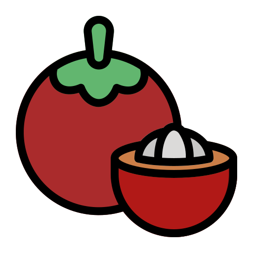 mangostán icono gratis