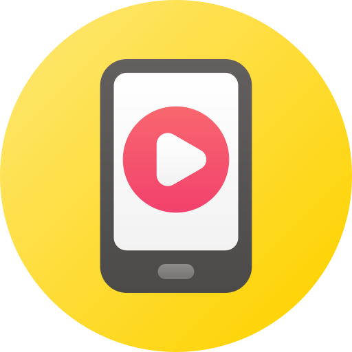 vídeo móvil icono gratis