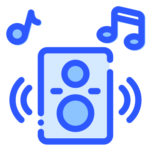 altavoz de música icono gratis