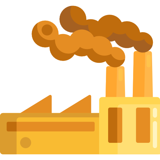 공장 무료 산업개 아이콘