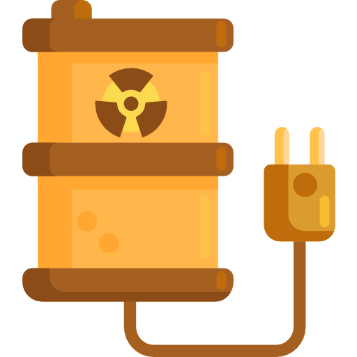 energía nuclear icono gratis