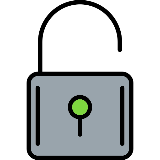 desbloqueado icono gratis