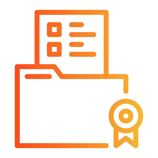 certificado icono gratis