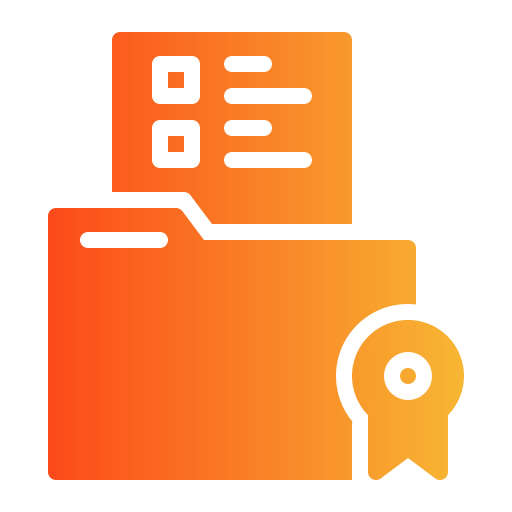 certificado icono gratis