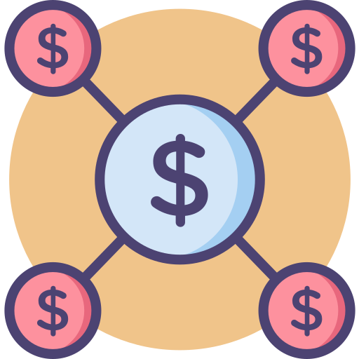 recaudación de fondos icono gratis