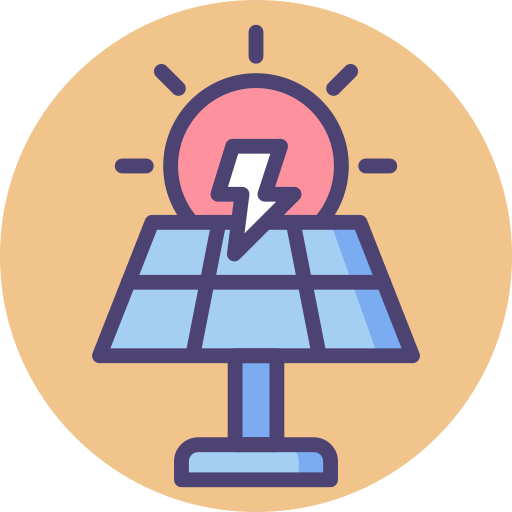 energía solar icono gratis