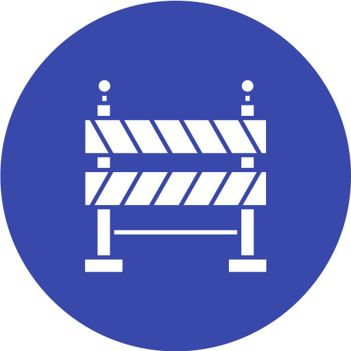 barrera icono gratis