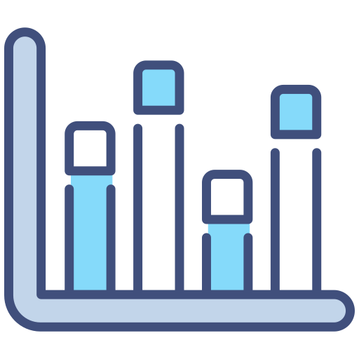 gráfico de barras icono gratis