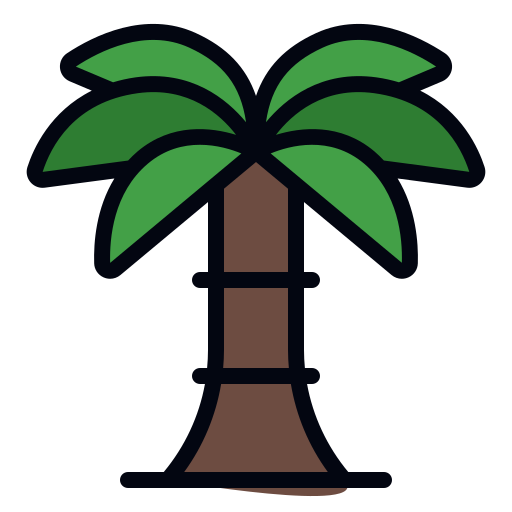 palmera datilera icono gratis