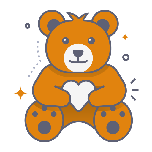 oso de peluche icono gratis