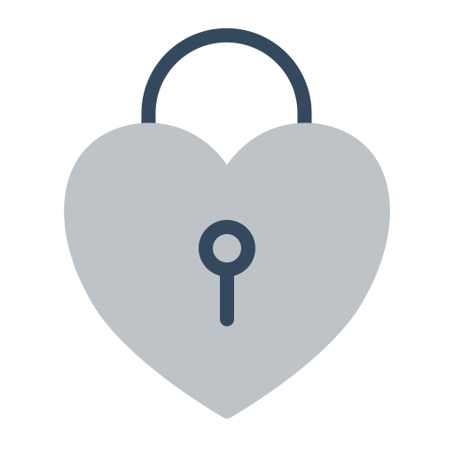 Heart lock free icon