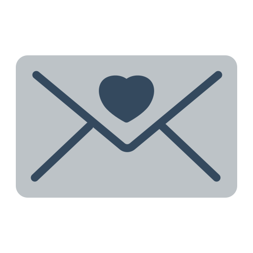 carta de amor icono gratis