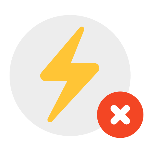 cancelación de flash icono gratis