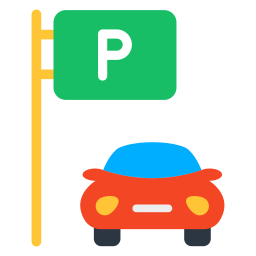 aparcamiento de coches icono gratis