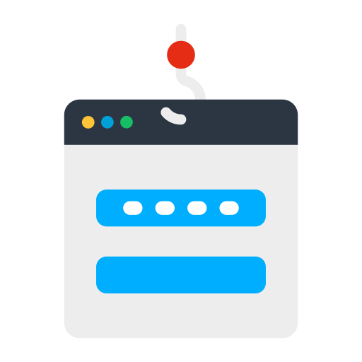 phishing de contraseñas icono gratis