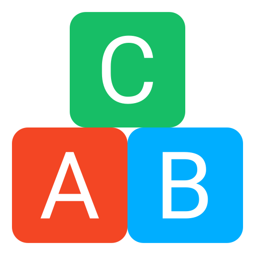 bloques abc icono gratis