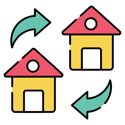 Home exchange free icon Home exchange free icon