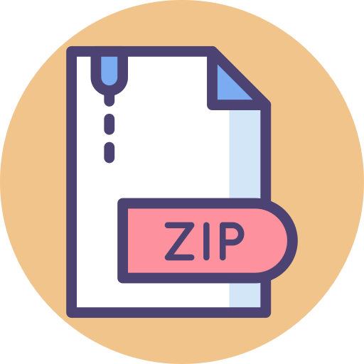 Zip file Flaticons.com Flat icon