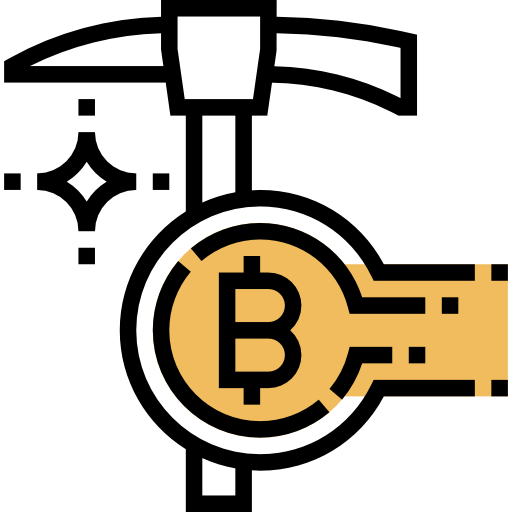 minería bitcoin icono gratis