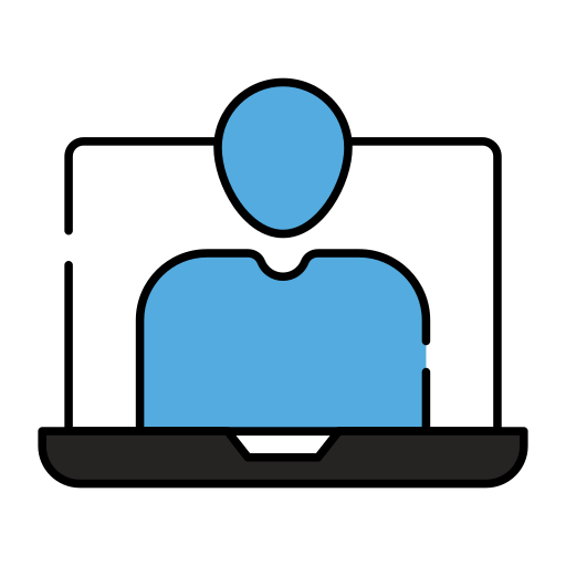 Laptop user free icon Laptop user free icon