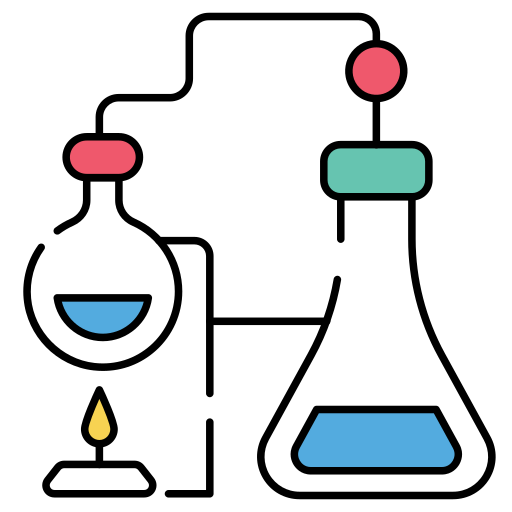 reacción química icono gratis