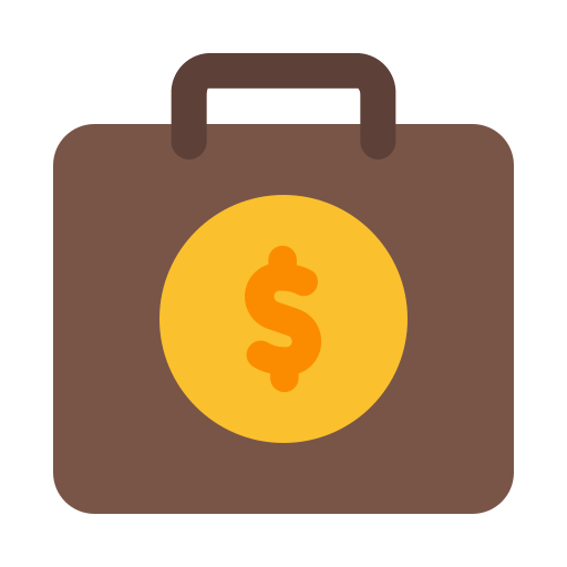 bolsa de dinero icono gratis