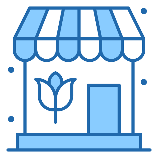 tienda de flores icono gratis