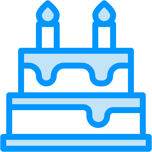 pastel de cumpleaños icono gratis